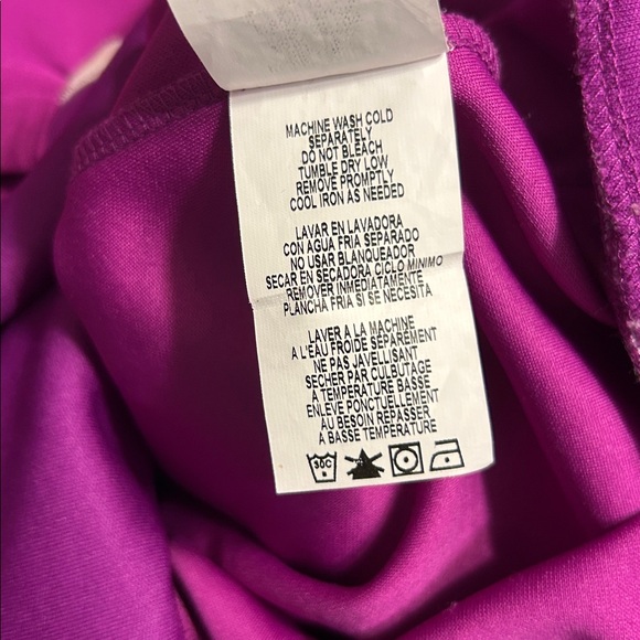 MARINA Fuchsia Draped off the shoulder Wide-Leg Jumpsuit - Picture 6 of 6